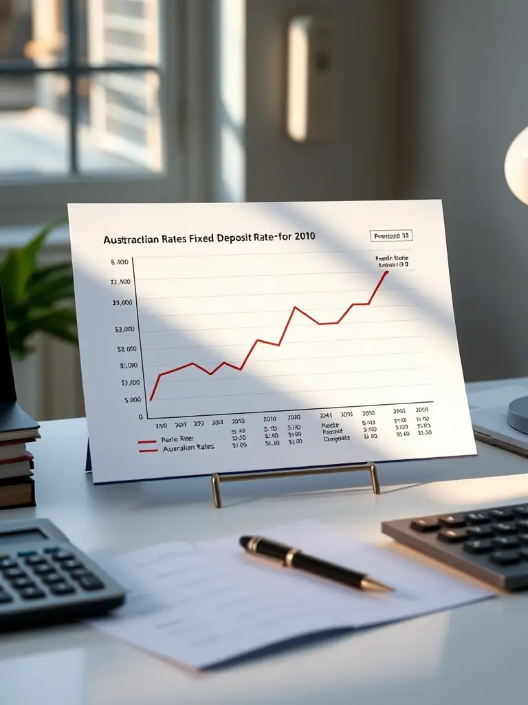 A chart comparing fixed deposit rates offered by major Australian banks, highlighting the best options for maximizing returns on savings.